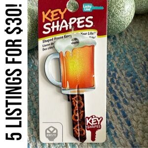 New Beer Mug / Pretzels House Key Shape